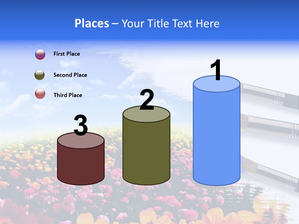 Cloud Landscape Hand PowerPoint Template