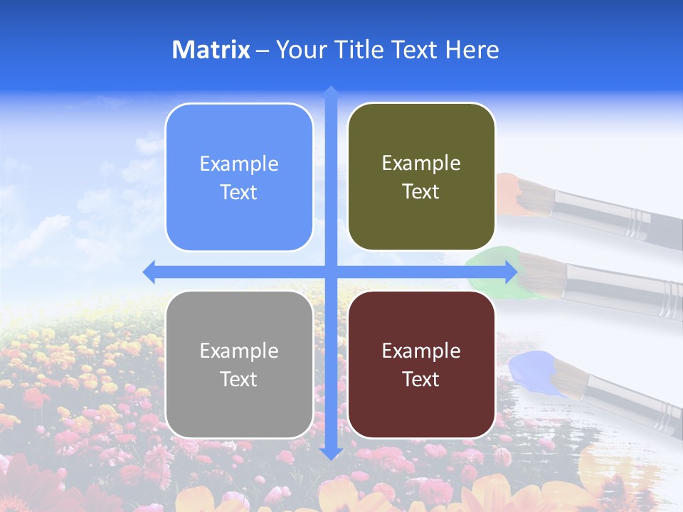 Cloud Landscape Hand PowerPoint Template