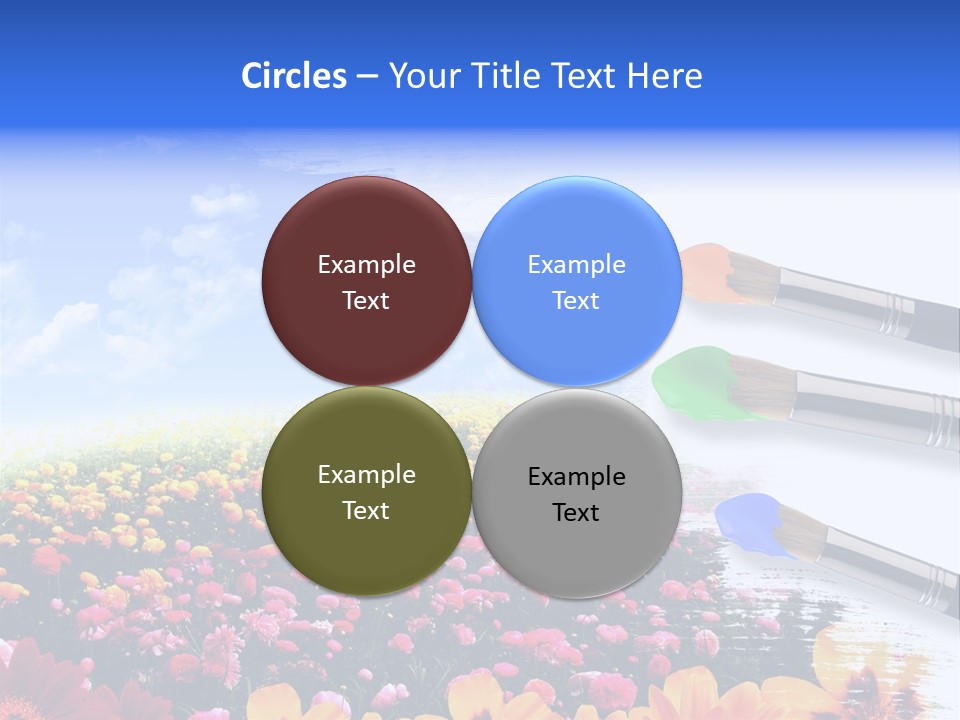 Cloud Landscape Hand PowerPoint Template