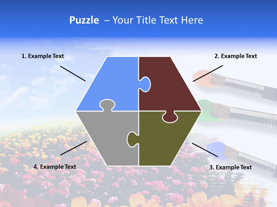 Cloud Landscape Hand PowerPoint Template