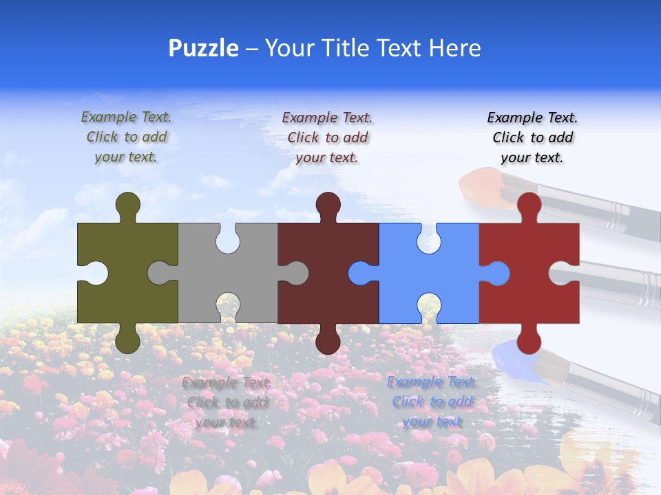 Cloud Landscape Hand PowerPoint Template