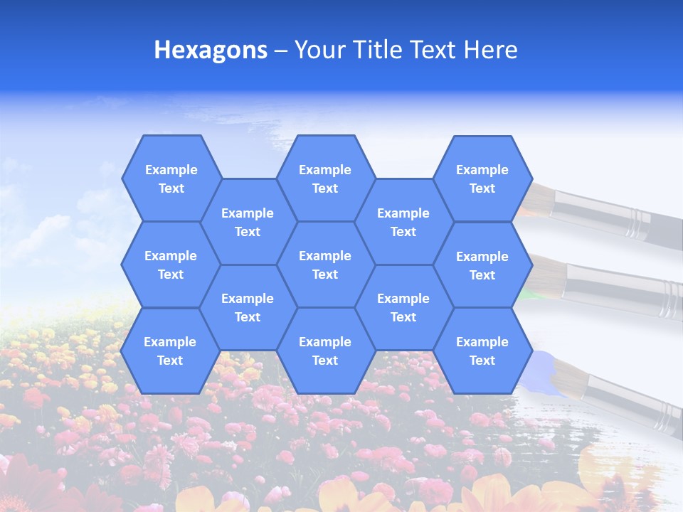 Cloud Landscape Hand PowerPoint Template