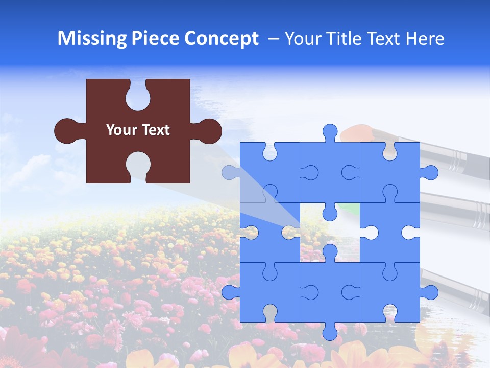 Cloud Landscape Hand PowerPoint Template