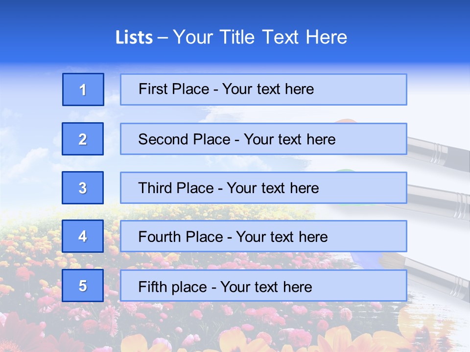Cloud Landscape Hand PowerPoint Template