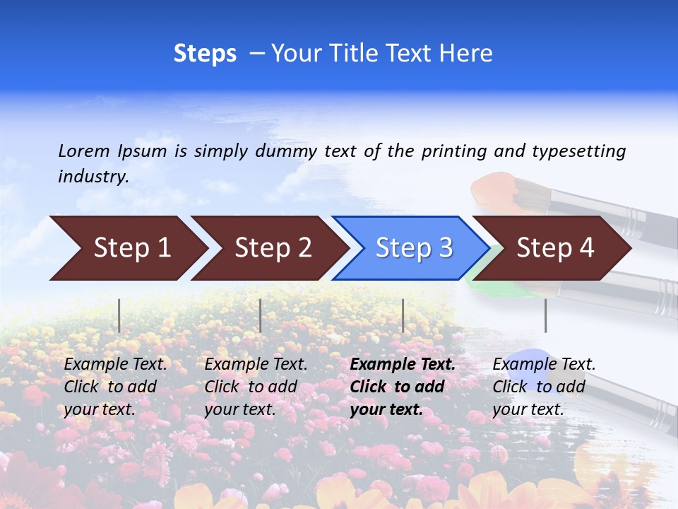 Cloud Landscape Hand PowerPoint Template