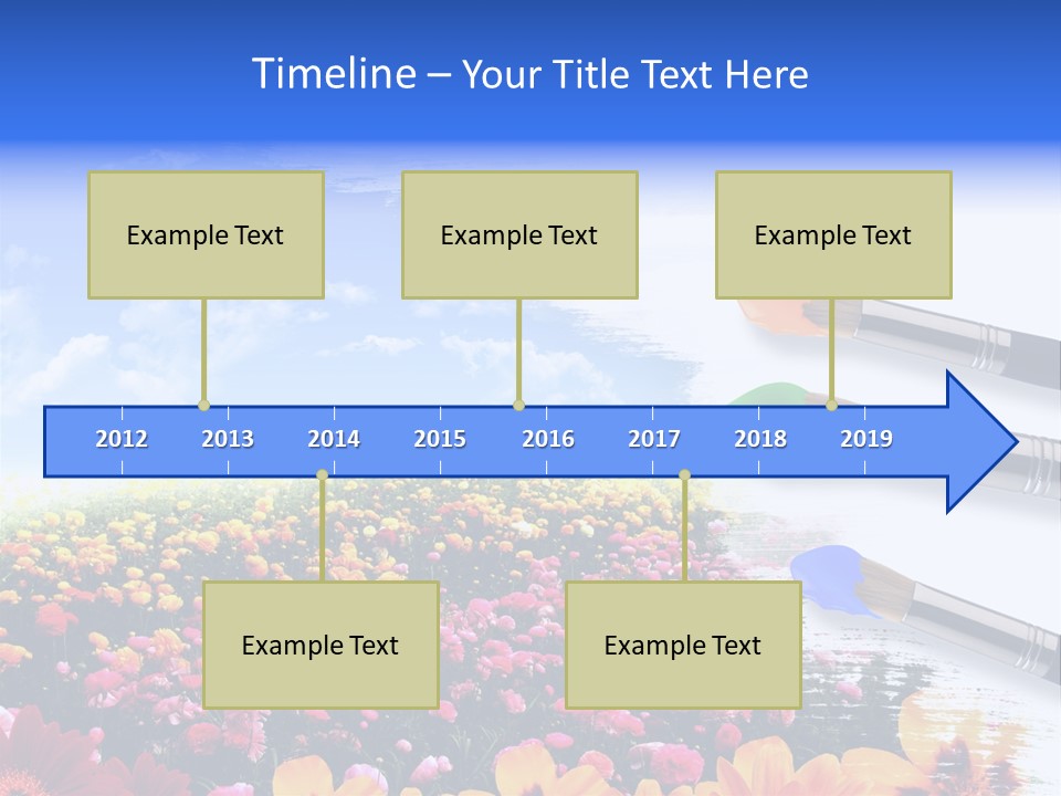 Cloud Landscape Hand PowerPoint Template