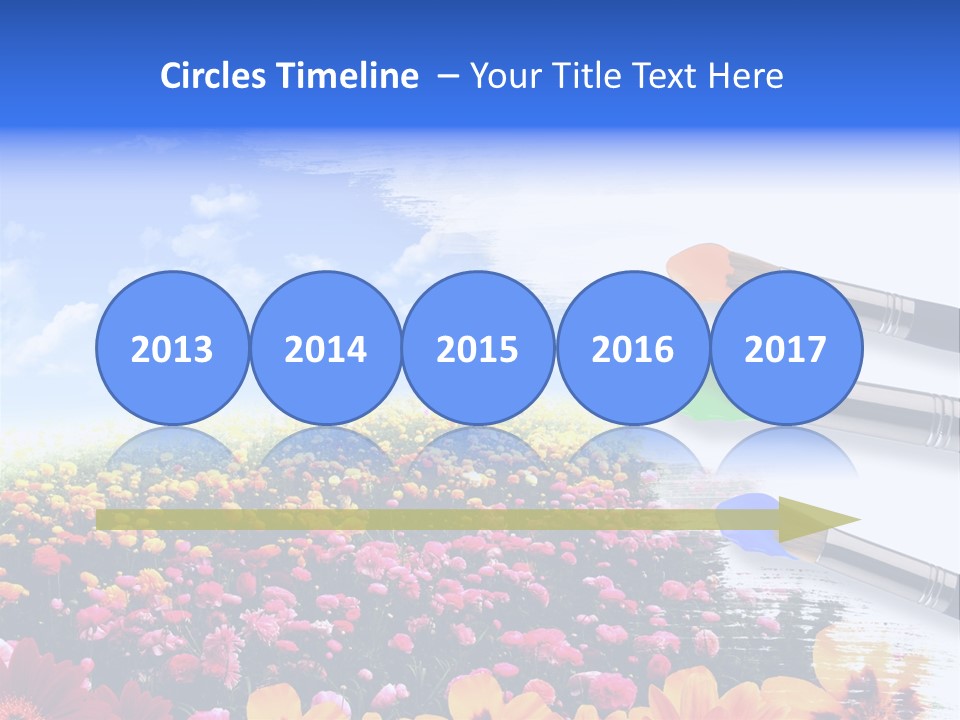 Cloud Landscape Hand PowerPoint Template