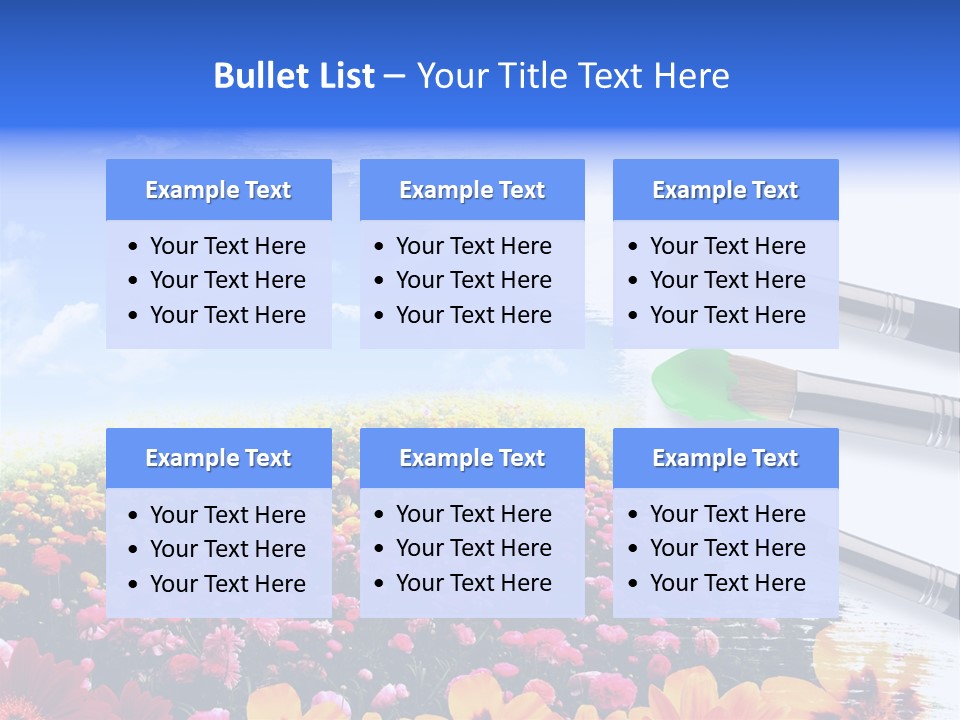 Cloud Landscape Hand PowerPoint Template