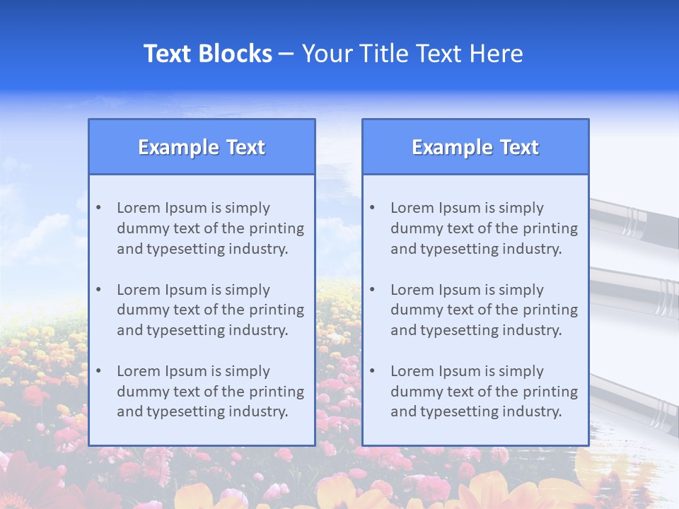 Cloud Landscape Hand PowerPoint Template