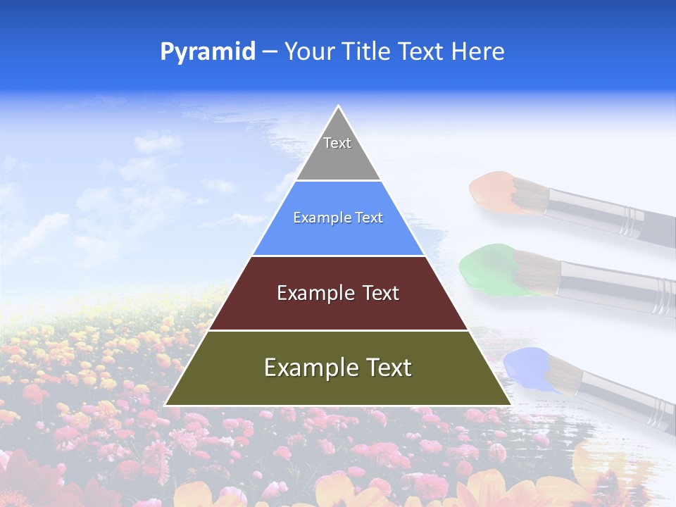 Cloud Landscape Hand PowerPoint Template