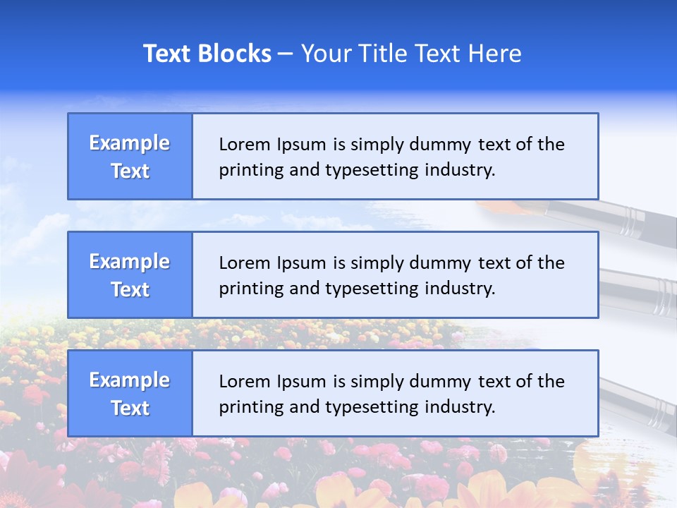 Cloud Landscape Hand PowerPoint Template