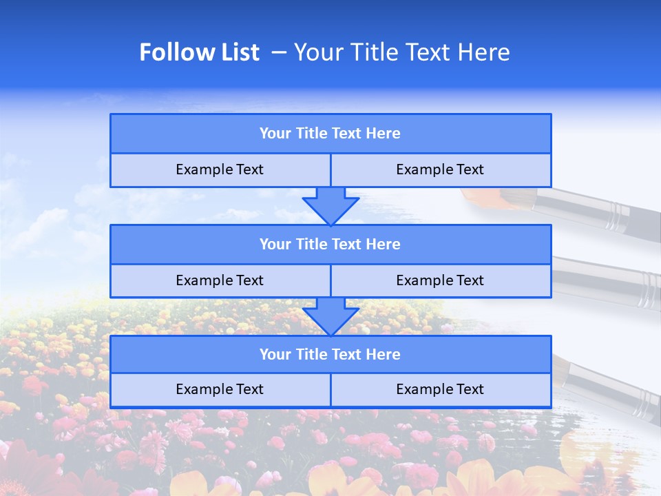 Cloud Landscape Hand PowerPoint Template