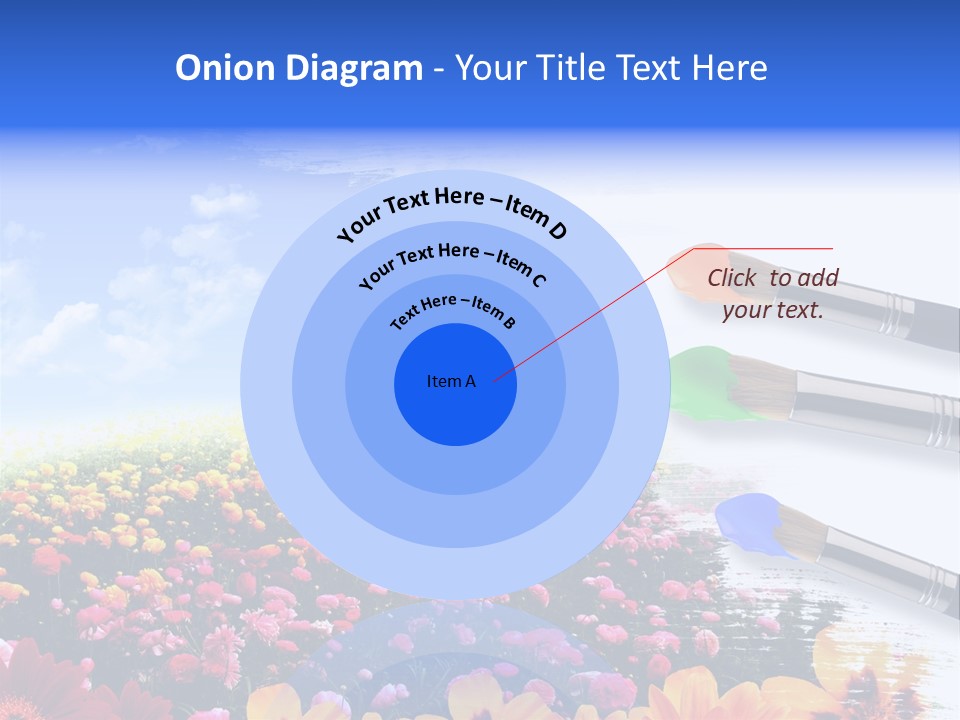 Cloud Landscape Hand PowerPoint Template