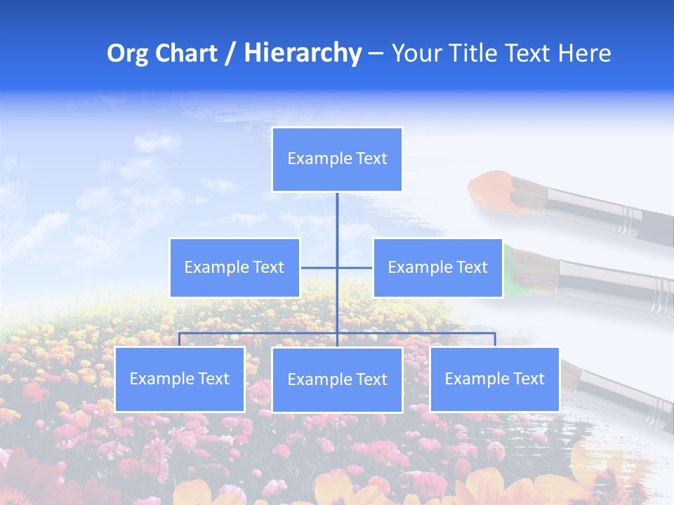 Cloud Landscape Hand PowerPoint Template