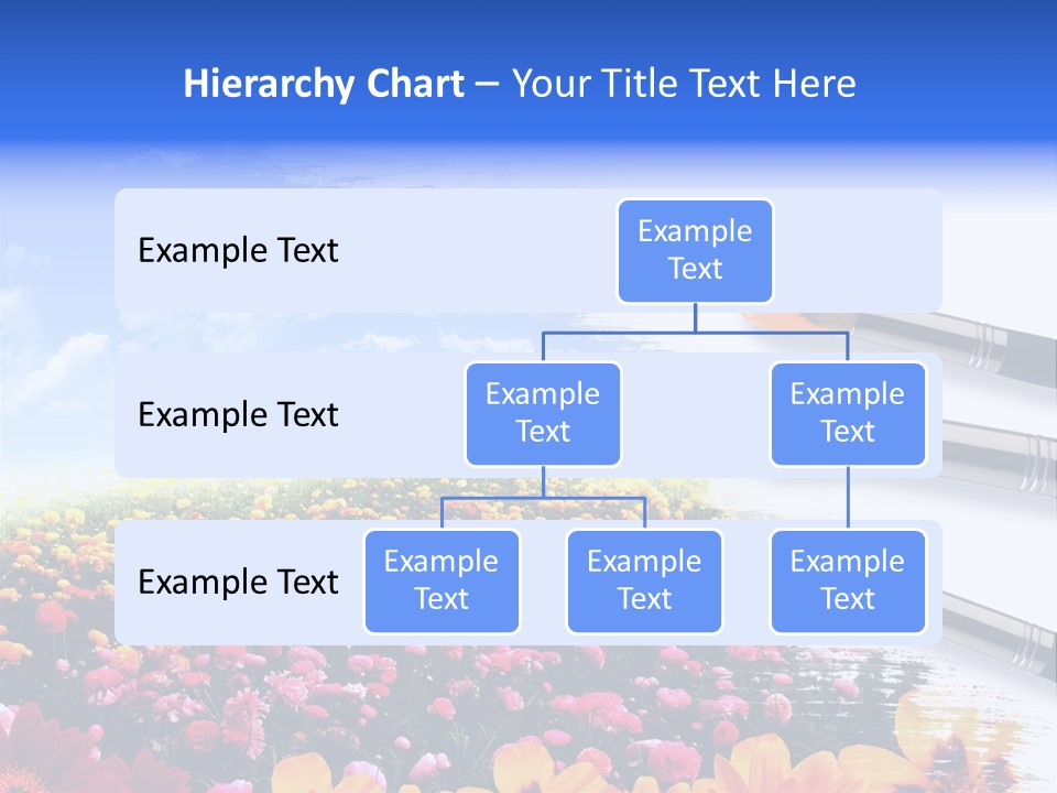 Cloud Landscape Hand PowerPoint Template