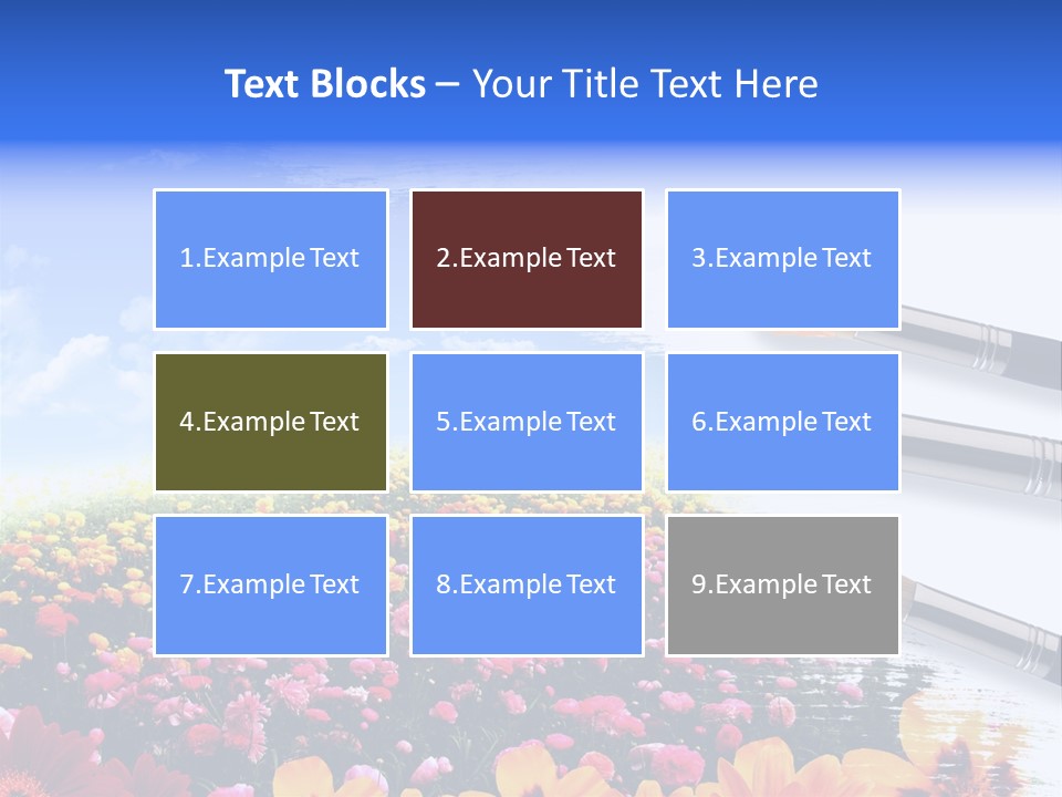 Cloud Landscape Hand PowerPoint Template