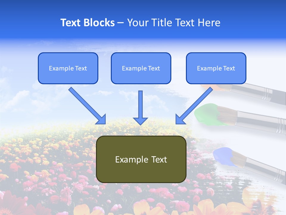 Cloud Landscape Hand PowerPoint Template