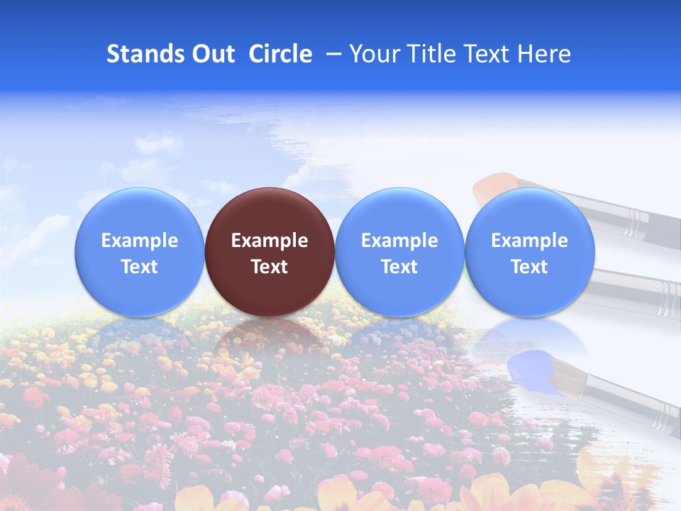 Cloud Landscape Hand PowerPoint Template