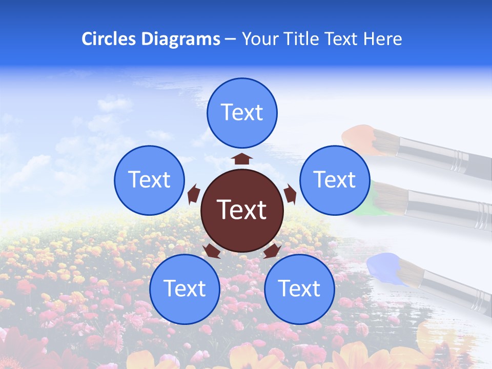 Cloud Landscape Hand PowerPoint Template