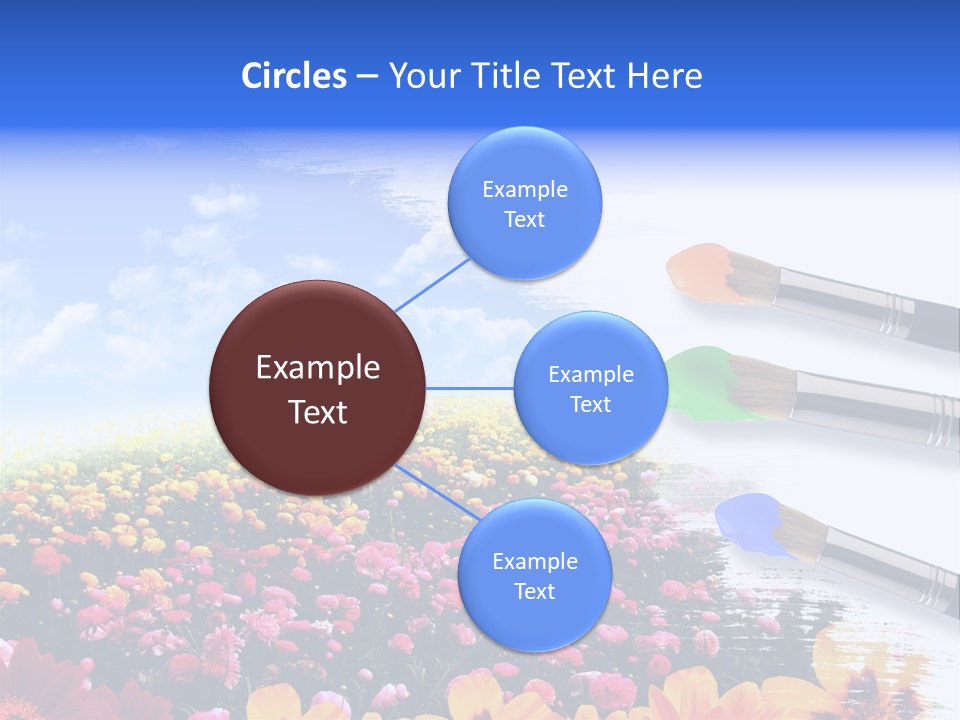 Cloud Landscape Hand PowerPoint Template