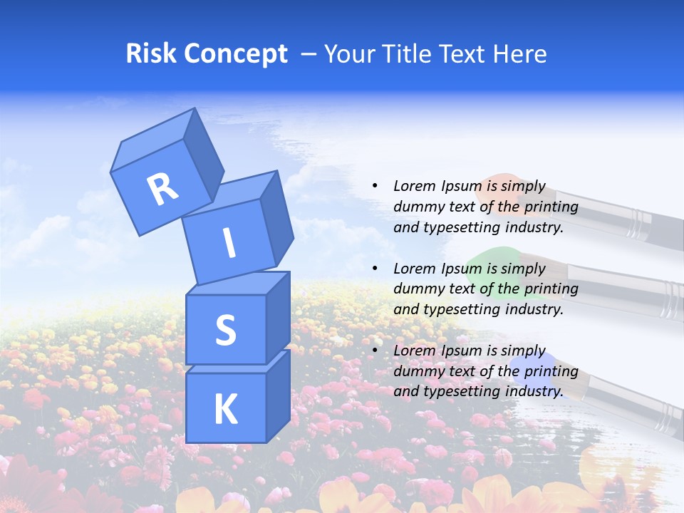 Cloud Landscape Hand PowerPoint Template