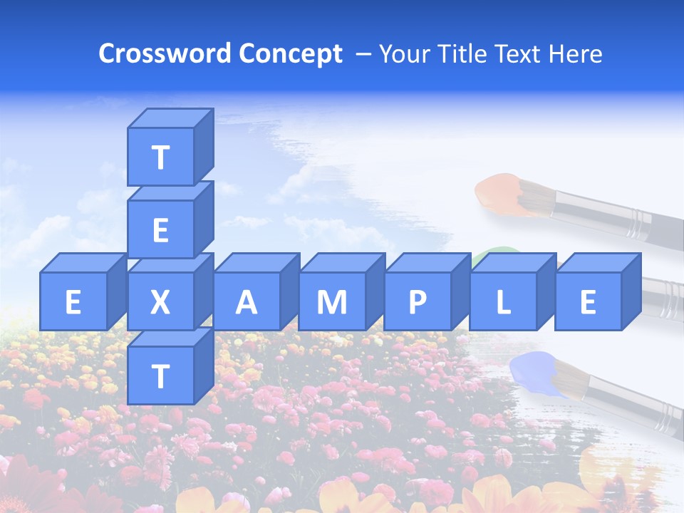 Cloud Landscape Hand PowerPoint Template