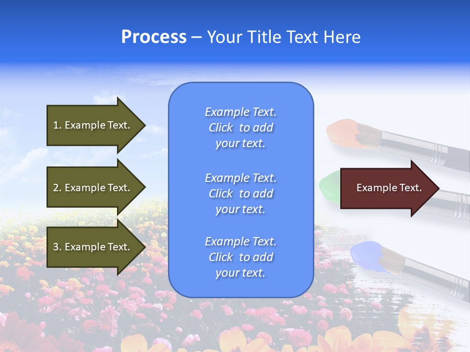 Cloud Landscape Hand PowerPoint Template