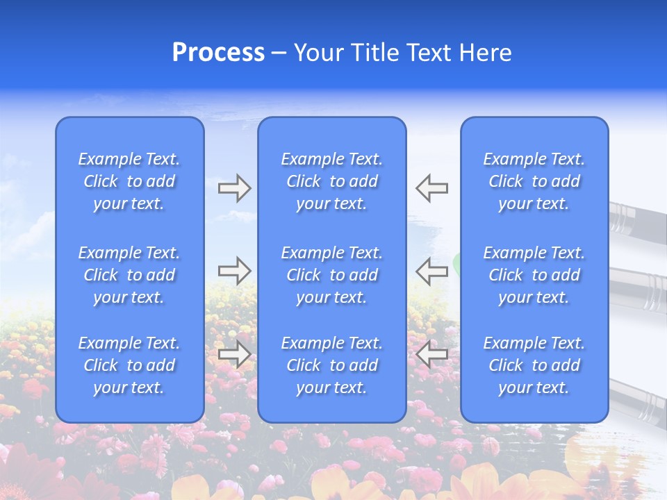 Cloud Landscape Hand PowerPoint Template