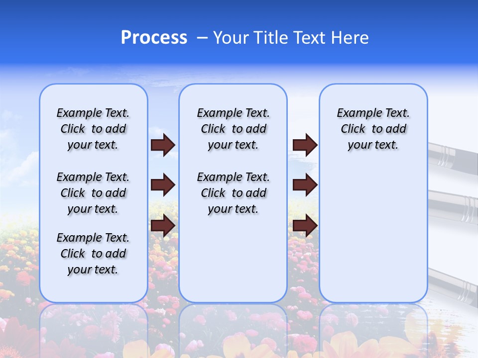 Cloud Landscape Hand PowerPoint Template