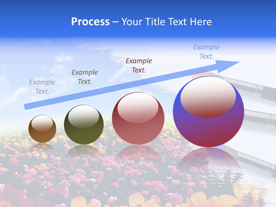 Cloud Landscape Hand PowerPoint Template