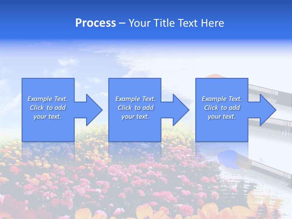 Cloud Landscape Hand PowerPoint Template