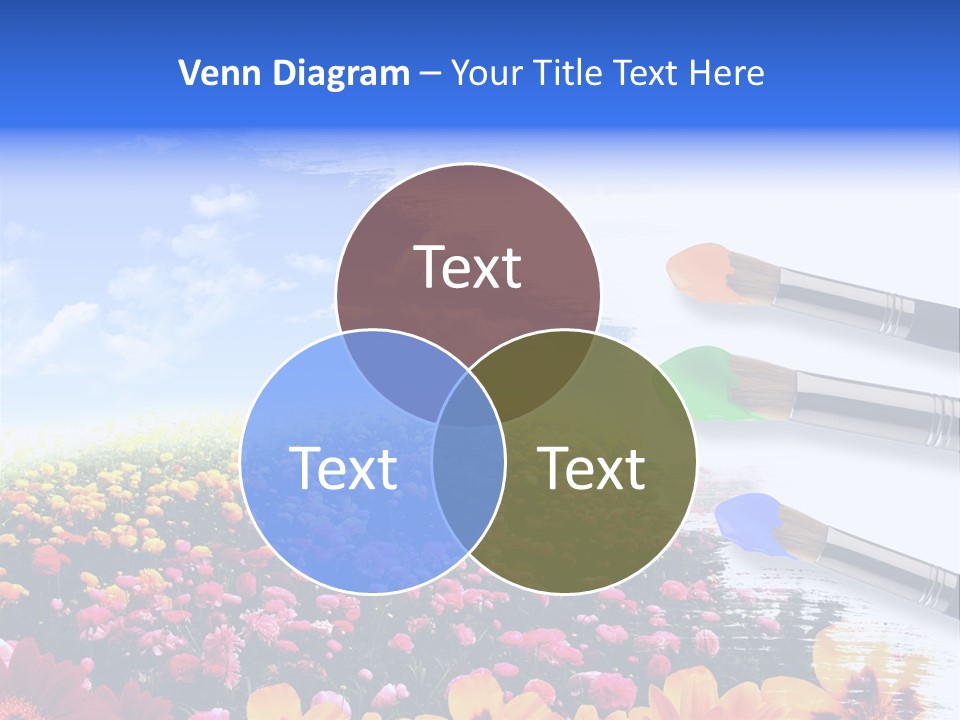 Cloud Landscape Hand PowerPoint Template