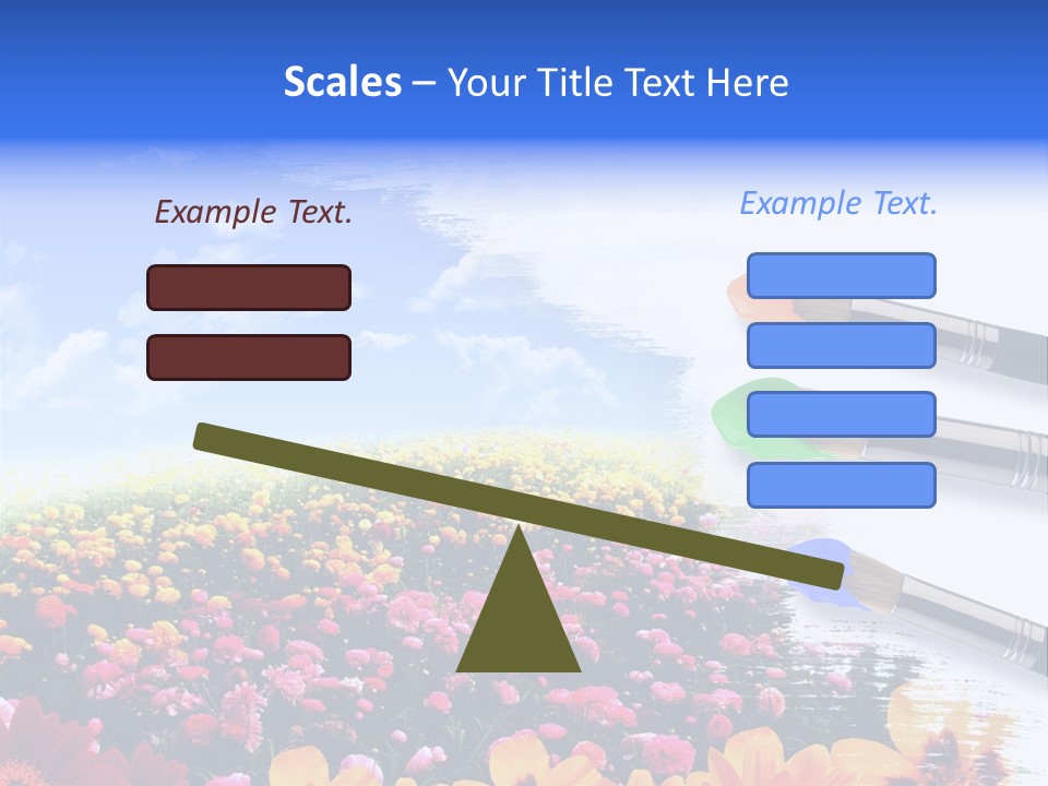 Cloud Landscape Hand PowerPoint Template
