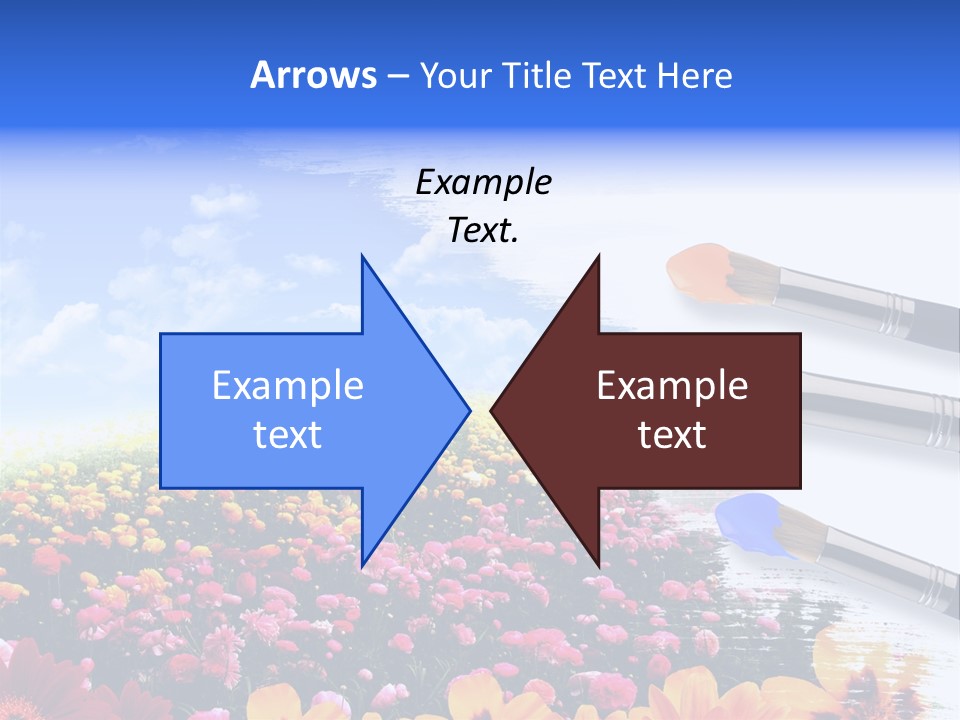 Cloud Landscape Hand PowerPoint Template