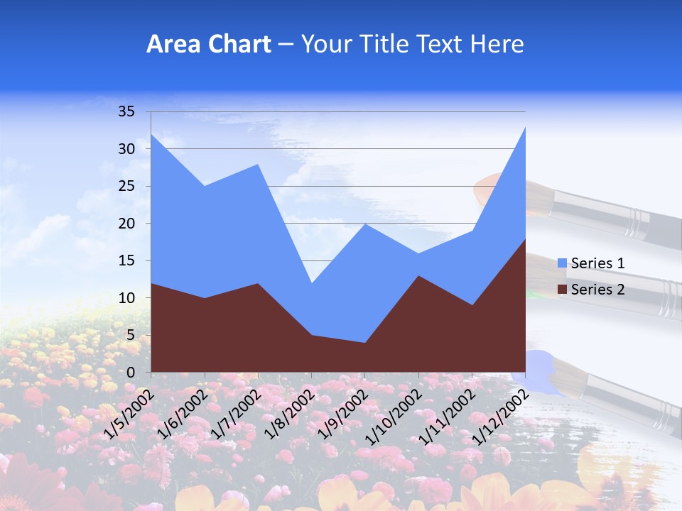 Cloud Landscape Hand PowerPoint Template