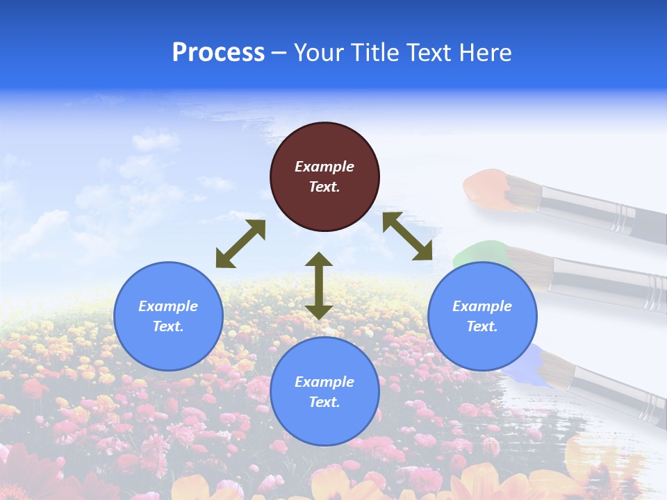 Cloud Landscape Hand PowerPoint Template