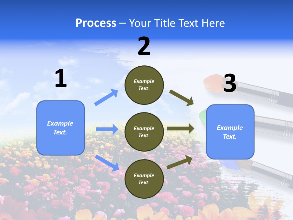 Cloud Landscape Hand PowerPoint Template