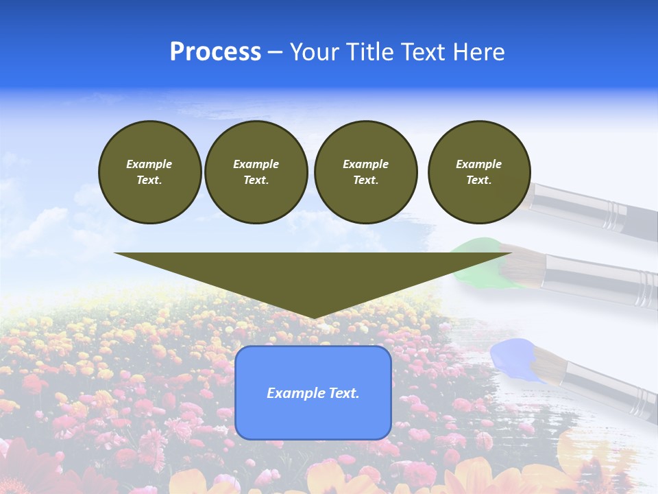 Cloud Landscape Hand PowerPoint Template