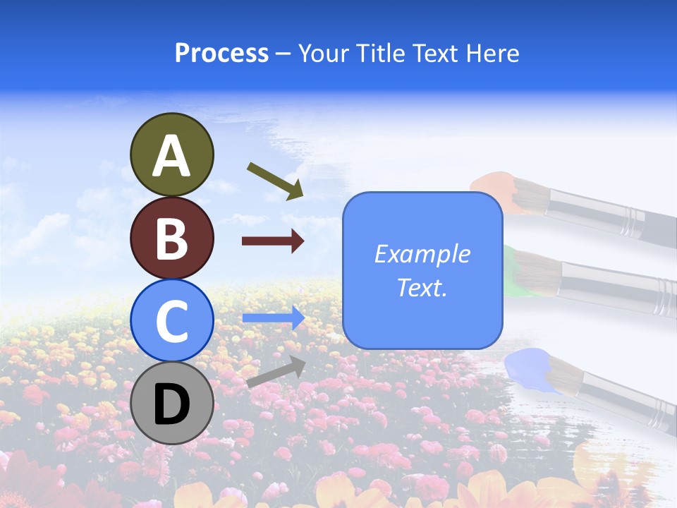 Cloud Landscape Hand PowerPoint Template