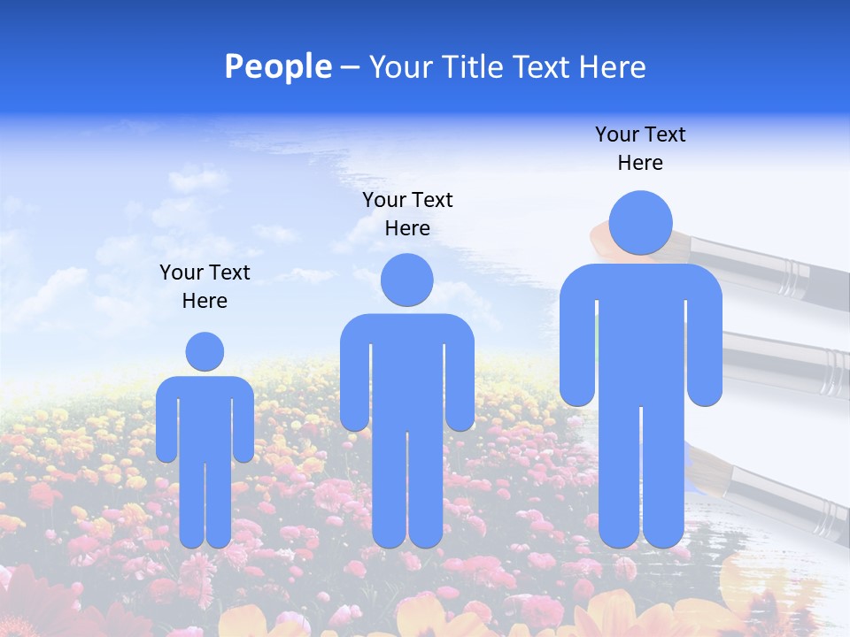 Cloud Landscape Hand PowerPoint Template