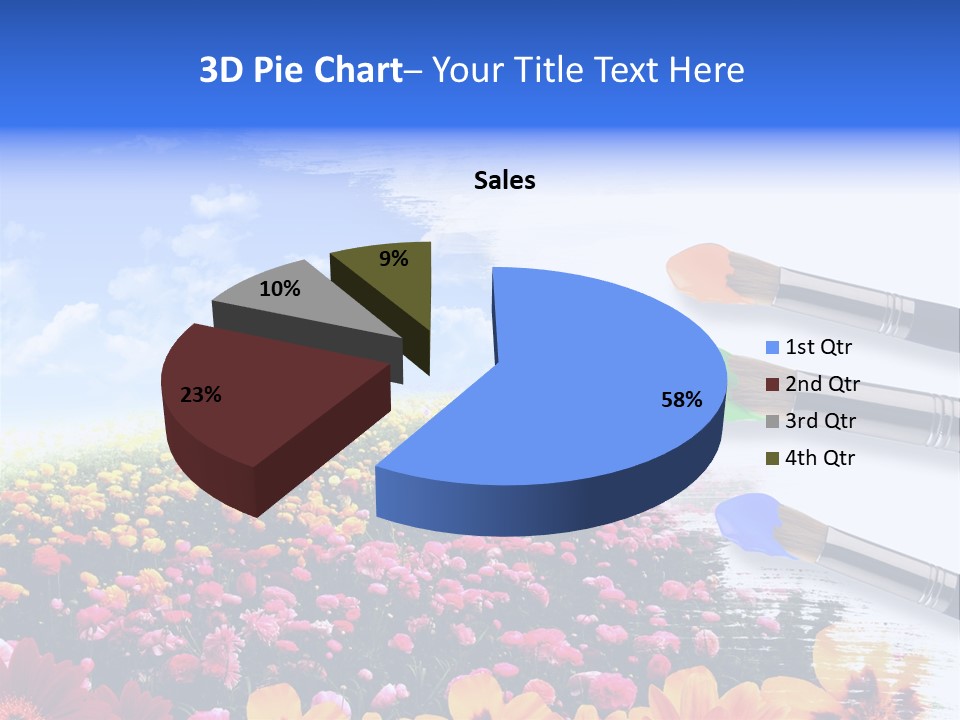 Cloud Landscape Hand PowerPoint Template