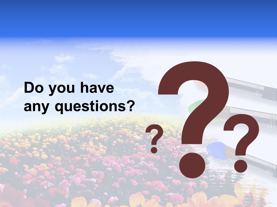 Cloud Landscape Hand PowerPoint Template