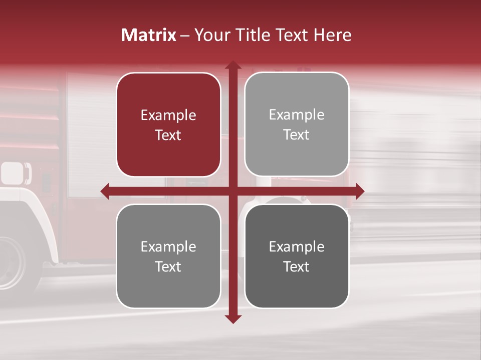 Outside Fire Danger PowerPoint Template