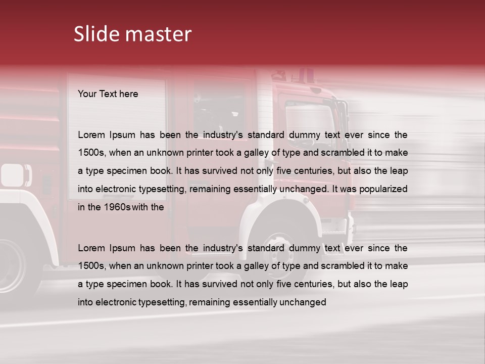 Outside Fire Danger PowerPoint Template