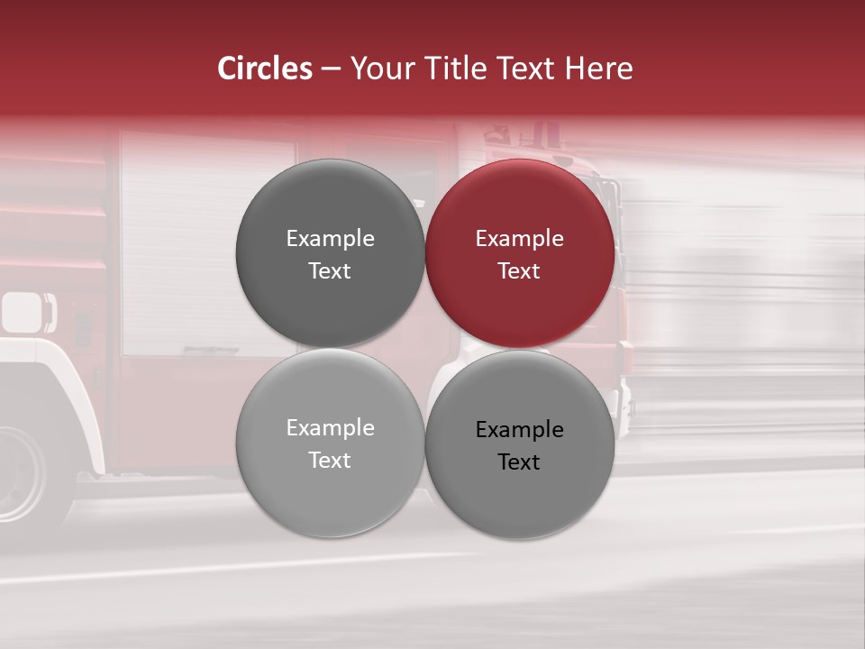 Outside Fire Danger PowerPoint Template