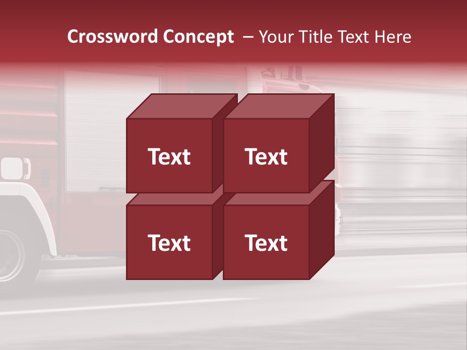 Outside Fire Danger PowerPoint Template