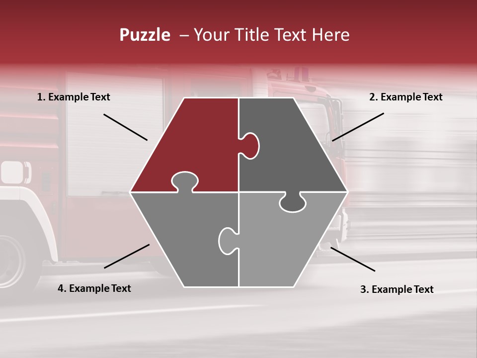 Outside Fire Danger PowerPoint Template