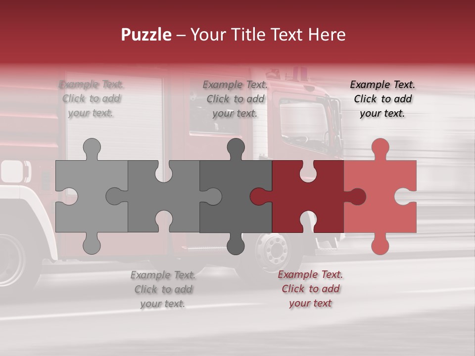 Outside Fire Danger PowerPoint Template