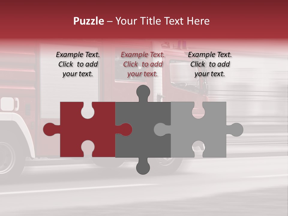 Outside Fire Danger PowerPoint Template