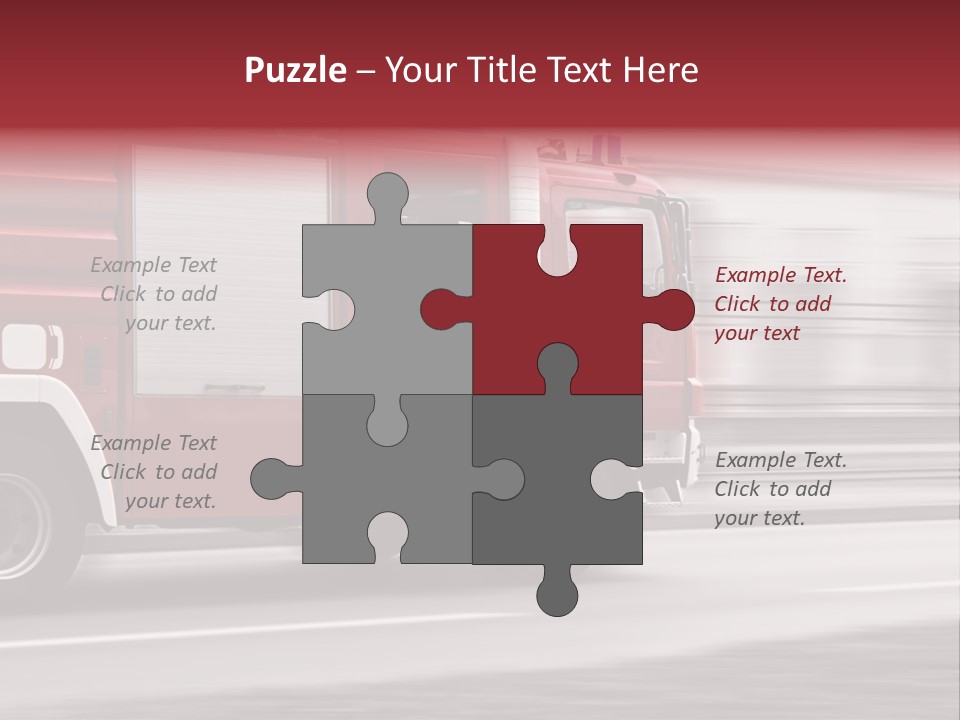 Outside Fire Danger PowerPoint Template